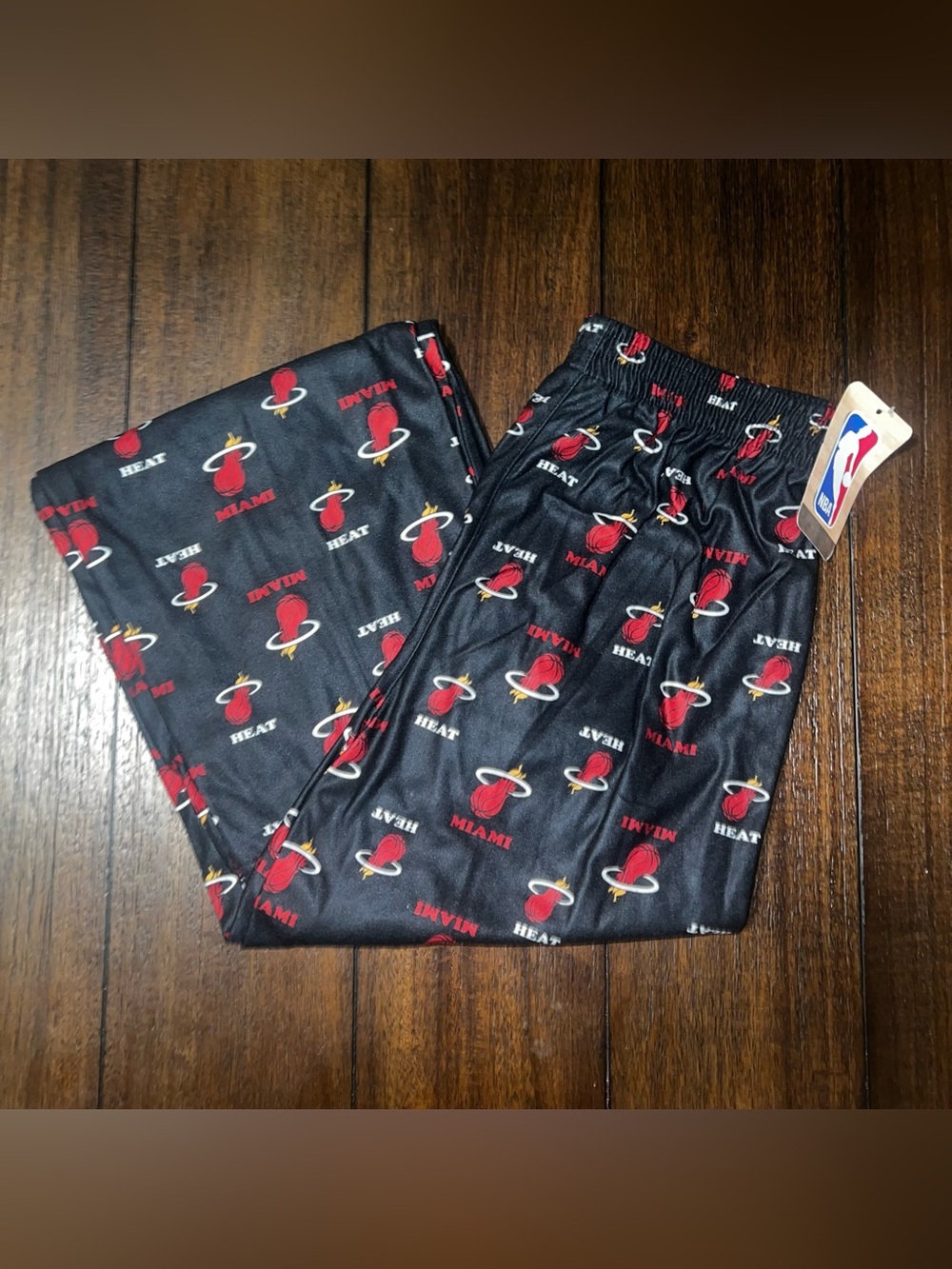NBA Miami Heat Black and Red Kids Pajama Bottoms